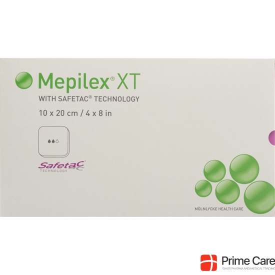 Mepilex Safetac XT 10x20cm sterile 5 pcs