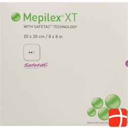 Mepilex Safetac XT 20x20cm sterile 5 pcs