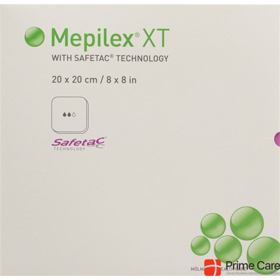 Mepilex Safetac XT 20x20cm sterile 5 pcs