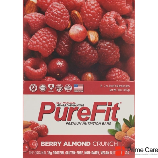 PureFit Protein Bar Berry 100% vegan 15 x 57 g