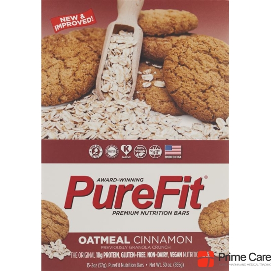 PureFit Protein Bar Oatmeal Cinnamon 100% vegan 15 x 57 g buy online