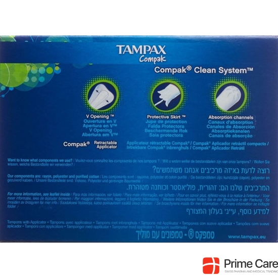 Tampax Tampons Compak Super 22 pieces