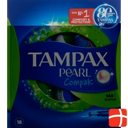 Tampax Tampons Compak Pearl Super 18 pieces