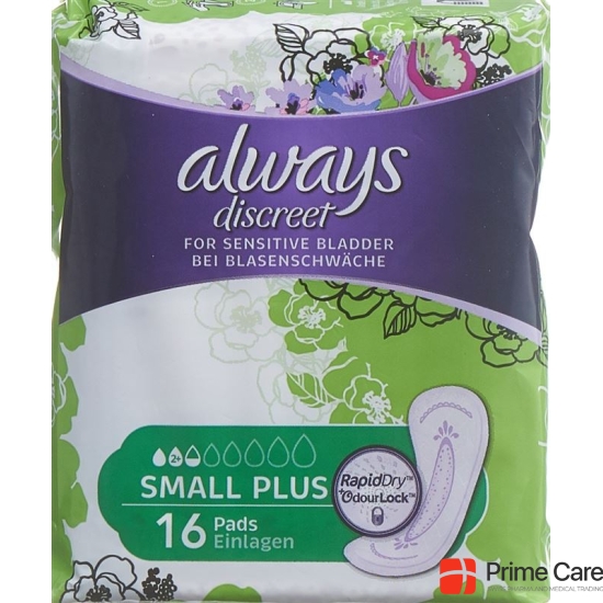 always Discreet incontinence Small Plus 16 pcs