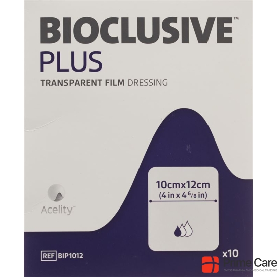 Bioclusive Plus film dressing 10x12cm sterile 10 pcs