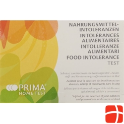 PRIMA HOME TEST Test for food intolerance (120 food additives and 15)