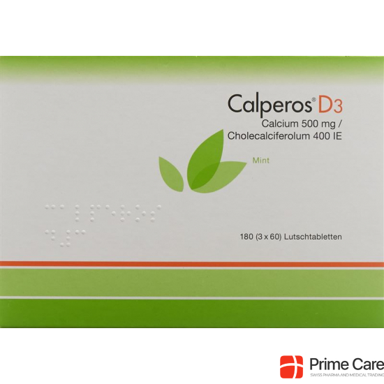 Calperos D3 Lutschtabl mint Ds 180 pcs