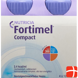 Fortimel Compact Neutral 4 Bottles 125 ml