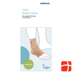 MALLEO SENSA Sprunggelenkbandage XS left tan