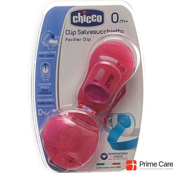 Chicco teat protection with clip PINK 0m +