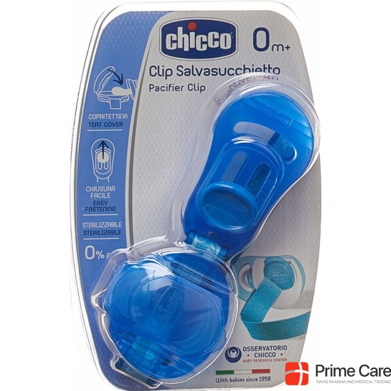 Chicco teat protection with clip BLUE 0m +