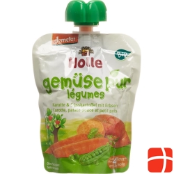 Holle Pouchy sweet potato & carrot with pea 90 g