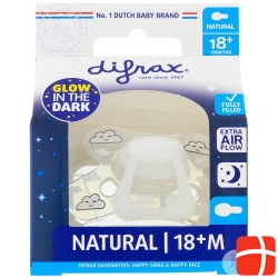 Difrax pacifiers Natural 18 + M Special Edition Silicon