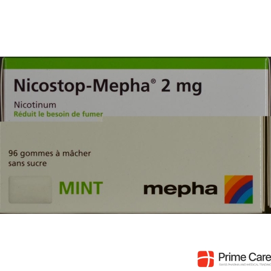 Nico stop Mepha gum 2 mg mint 96 pcs