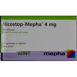 Nico stop Mepha gum 4 mg mint 24 pcs