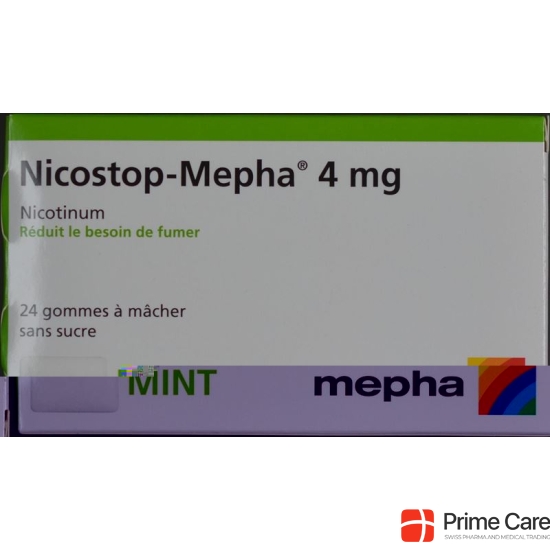 Nico stop Mepha gum 4 mg mint 24 pcs