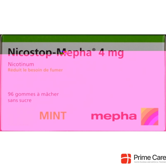 Nico stop Mepha gum 4 mg mint 96 pcs