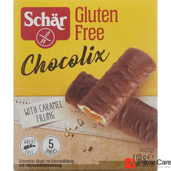 Warping Chocolix bar with Caramel gluten-free 110 g