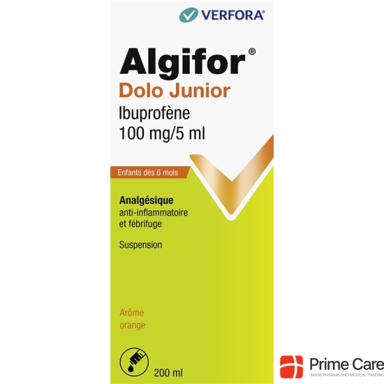 Algifor Dolo Junior Susp 100 mg / 5ml Fl 200 ml