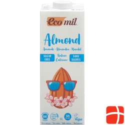 ECOMIL Almond drink with calcium lt without sugar 1