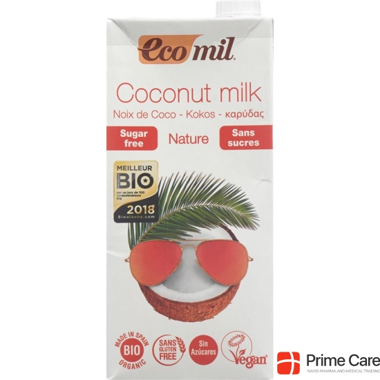 ECOMIL coconut drink lt without sugar 1