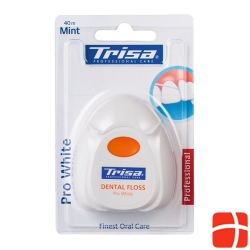 Trisa dental floss 40m Pro White