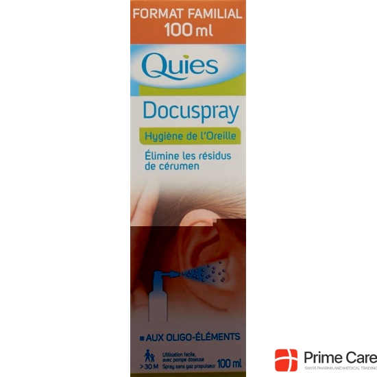 Quies Docuspray hygiene of the ears 100 ml