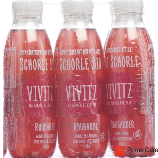 VIVITZ organic juice Rhubarb 6 x 0.5 lt