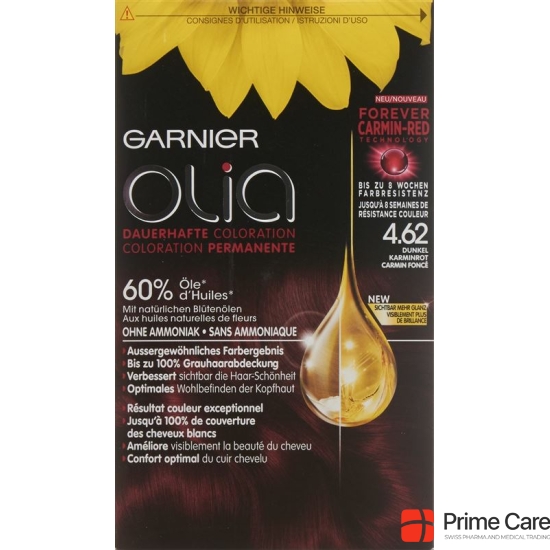 Olia Hair Color 4.62 Dark Garnet