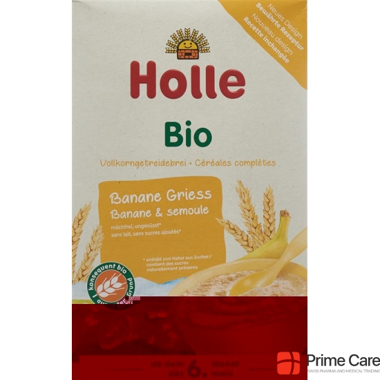 Holle fruit mash banana semolina bio 250 g