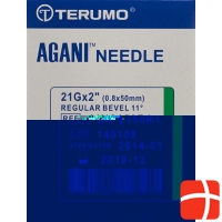 Terumo Agani disposable cannula 21G 0.8x50mm green 100 pcs