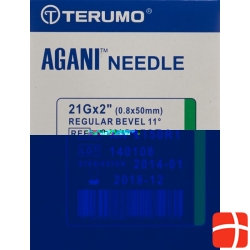 Terumo Agani disposable cannula 21G 0.8x50mm green 100 pcs