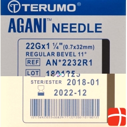 Terumo Agani disposable cannula 22G 0.7x32mm black 100 pcs