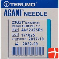 Terumo Agani disposable cannula 23G 0.6x25mm blue 100 pcs