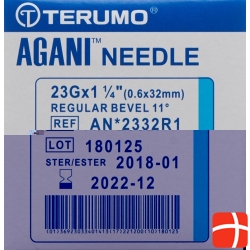 Terumo Agani disposable cannula 23G 0.6x32mm blue 100 pcs