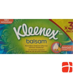 Kleenex Balm Handkerchiefs Box Trio 3 x 60 pieces