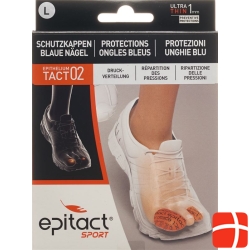 Epitact sport toe cap with blue nails L 34mm 2 pcs