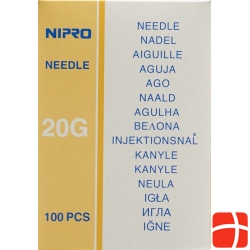 Nipro disposable needles 0.9x70mm 20Gx2 3/4 yellow 100 pcs