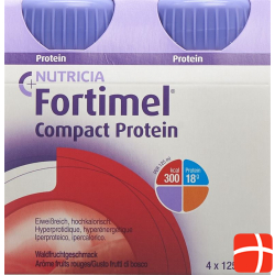 Fortimel Compact protein Forest fruit 4 bottles 125 ml