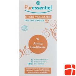 Puressentiel Bio Massage Oil for strained muscle Arnica oil of wintergreen; Fl 100 ml