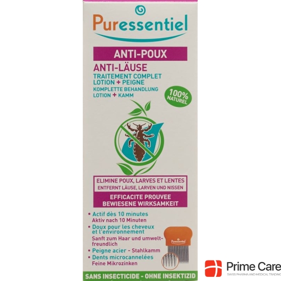 Puressentiel® anti-lice lotion with comb 100 ml