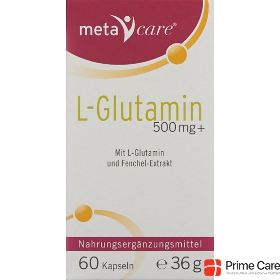 Meta Care L-glutamine 500 mg 60 capsules