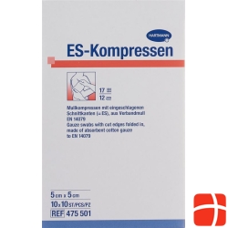 Mediset ES compress type 17 5x5cm 12 fold sterile 100 pcs