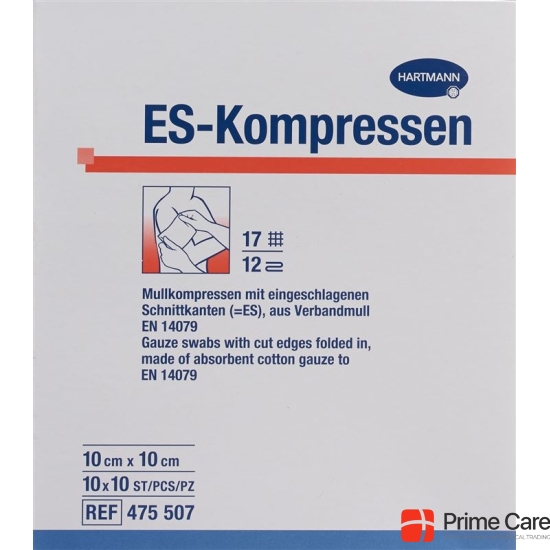 Mediset ES compress type 17 10x10cm 12 fold sterile 100 pcs