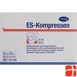 Mediset ES compress type 17 10x20cm 12 fold sterile 100 pcs