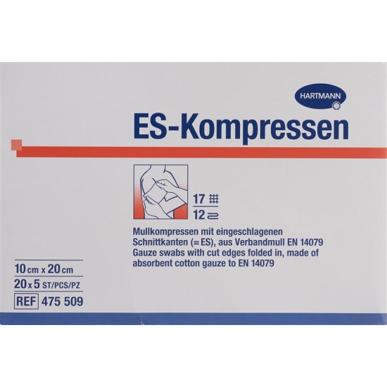 Mediset ES compress type 17 10x20cm 12 fold sterile 100 pcs