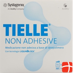 TIELLE NON ADHESIVE foam dressing 10x10cm non-adhesive 10 pieces