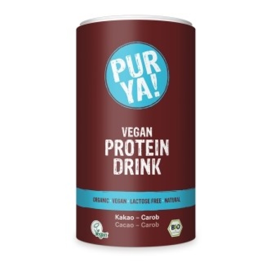 Purya! Vegan Protein Drink cacao Carob Organic Ds 550 g