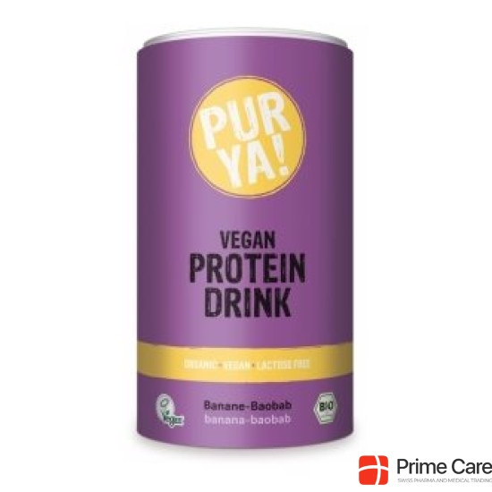 Purya! Vegan Protein Drink Banana Baobab Bio 550 g