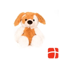 Habibi Plush Dog sitting beige white